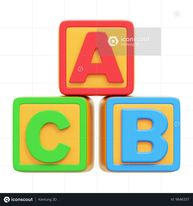 Alfabeto  3D Icon