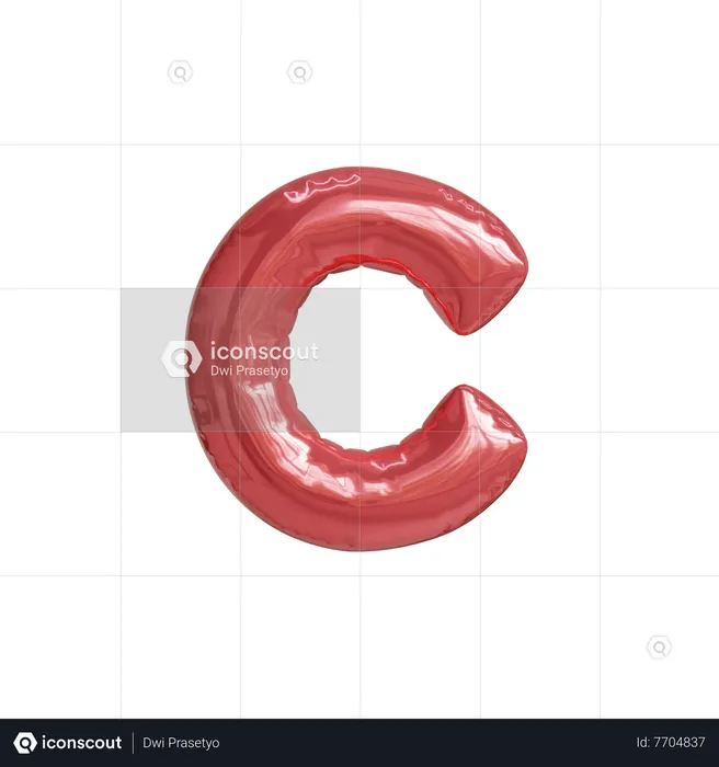 Alfabeto c  3D Icon