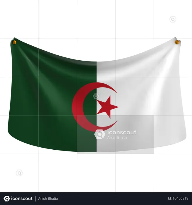 Algeria Flag 3D Icon