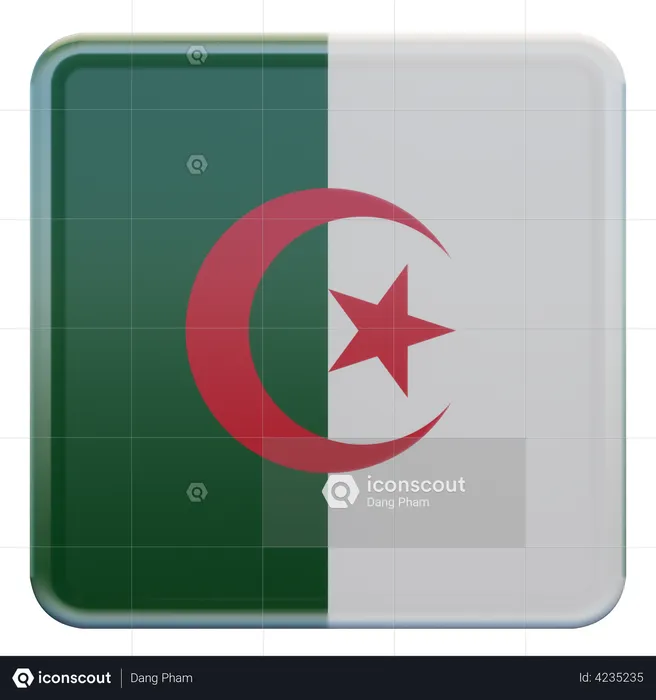 Algeria Flag Flag 3D Flag