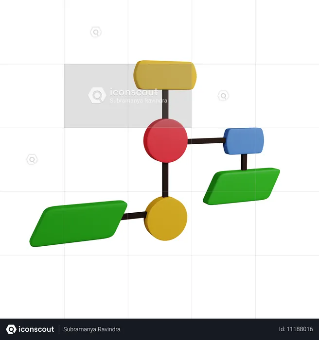 アルゴリズム  3D Icon