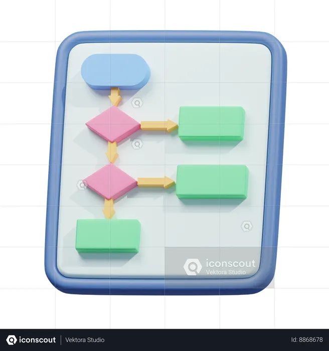 Algorithm  3D Icon