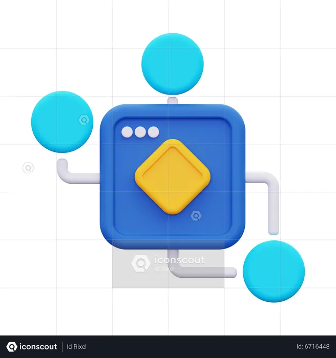 Algorithm  3D Icon