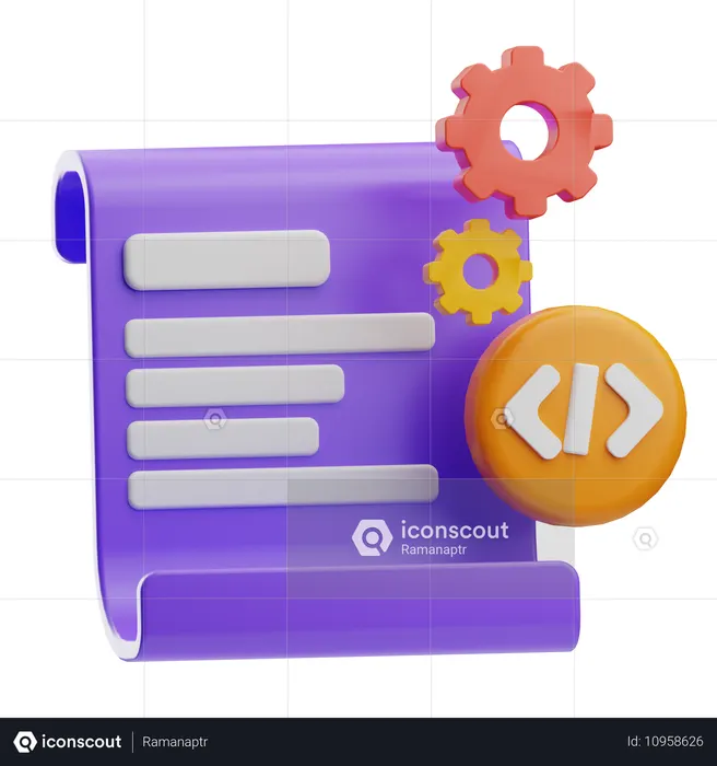 알고리즘과 개발  3D Icon