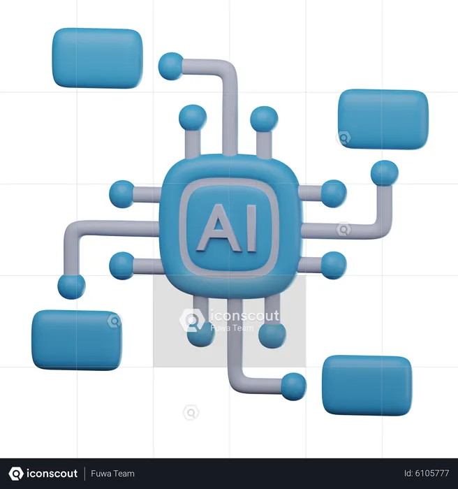 Algorithme d'IA  3D Icon