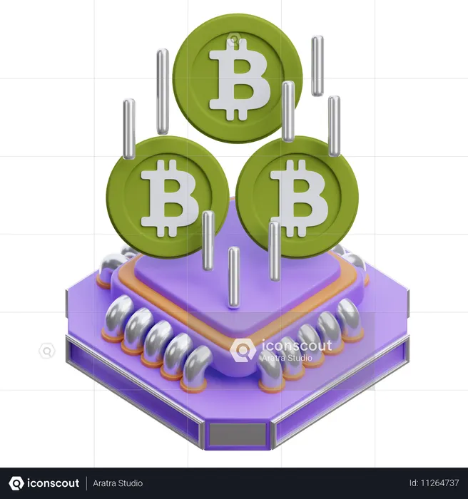 Algorithme de minage  3D Icon