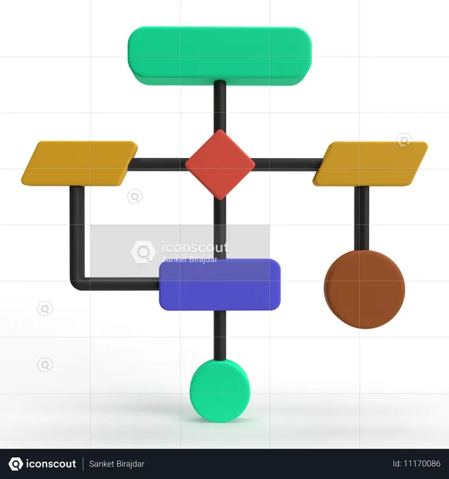 Algorithmen  3D Icon