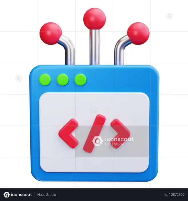 Algoritmo web  3D Icon