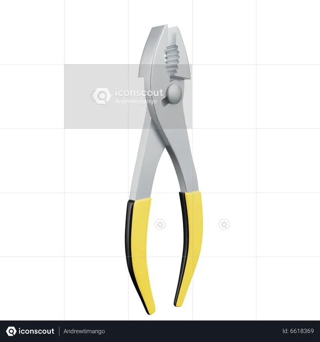 Alicates para juntas deslizantes  3D Icon
