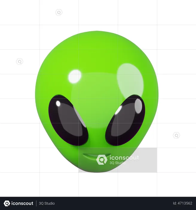 Alien Face Emoji Emoji 3D Emoji