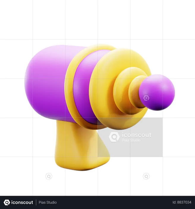 Alien Gun  3D Icon