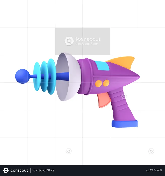 Alien Gun  3D Icon