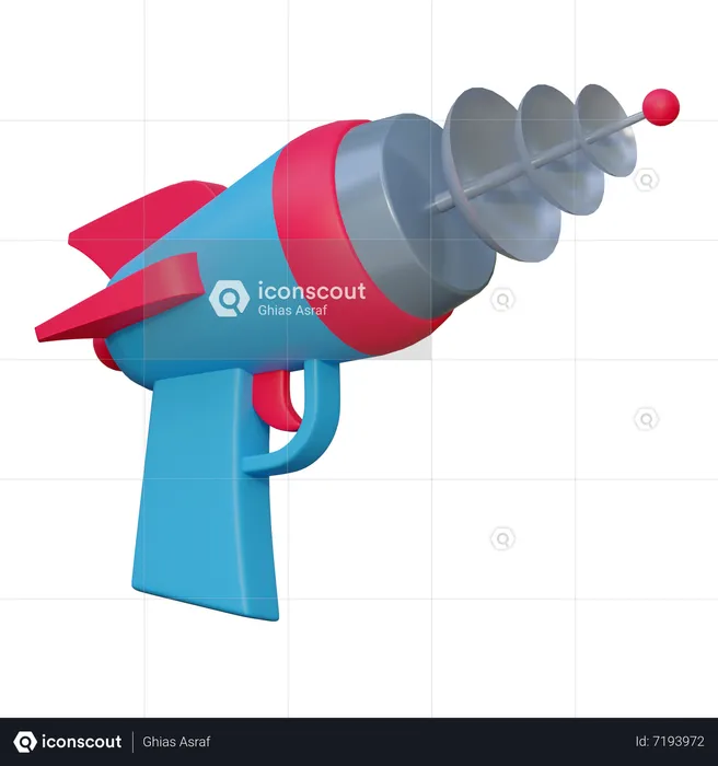 Alien Gun  3D Icon