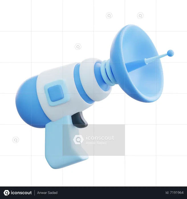 Alien Gun  3D Icon