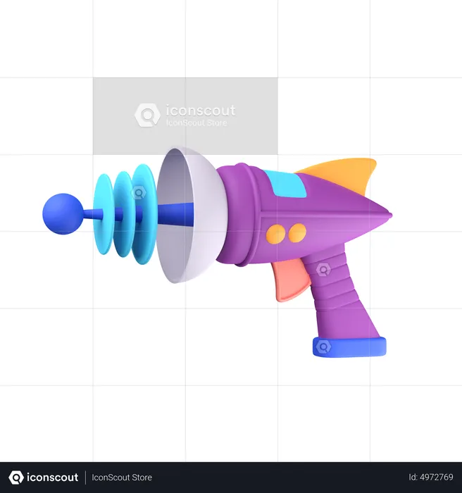 Alien Gun  3D Icon