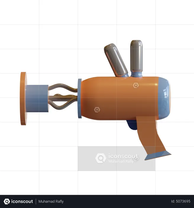 Alien Gun  3D Icon