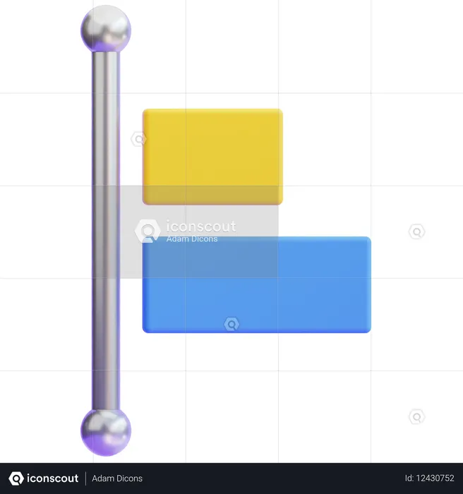 Align left  3D Icon