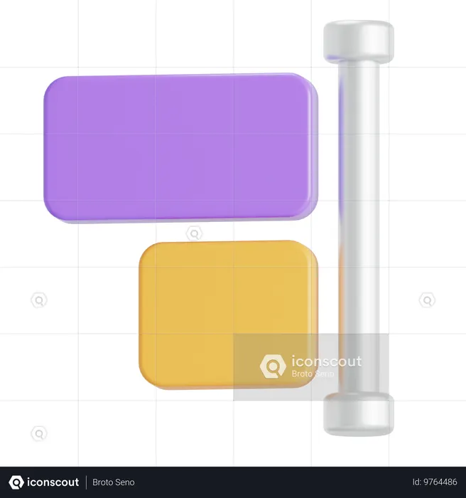 Align right  3D Icon