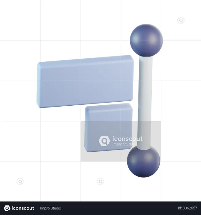 Align Right  3D Icon