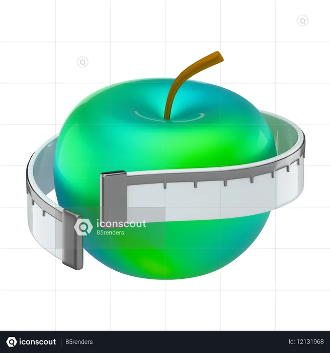 Alimentación saludable  3D Icon