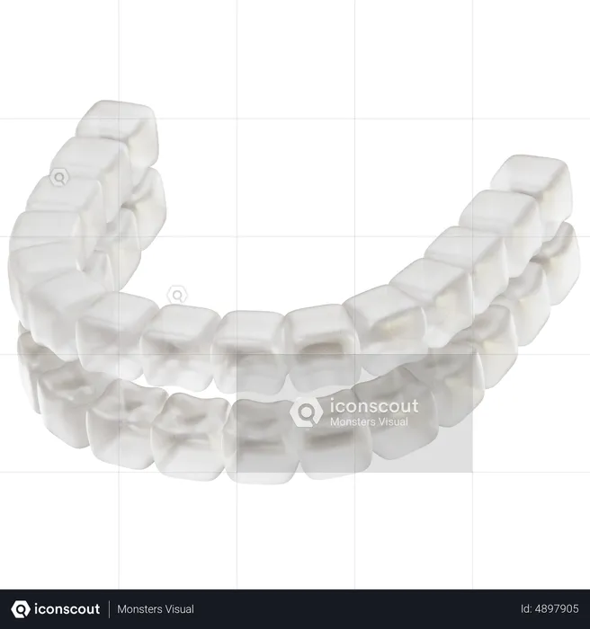 Alineador de dientes  3D Icon