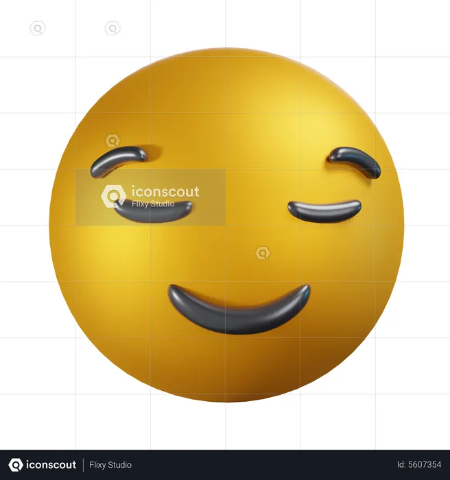 Aliviado Emoji 3D Icon