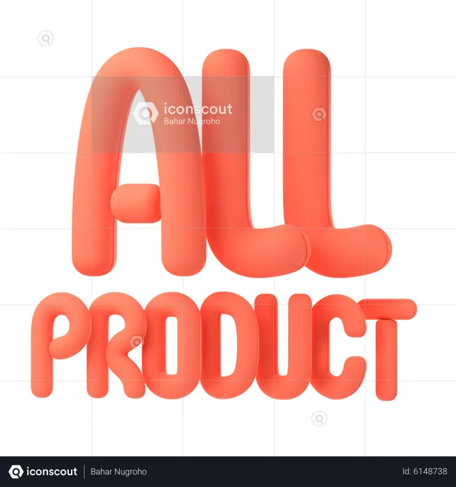 All product  3D Icon