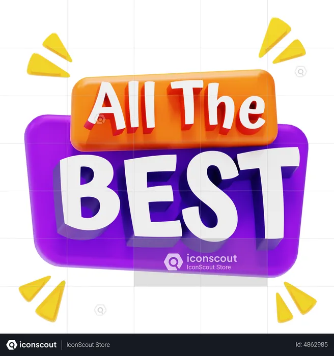 All The Best  3D Icon