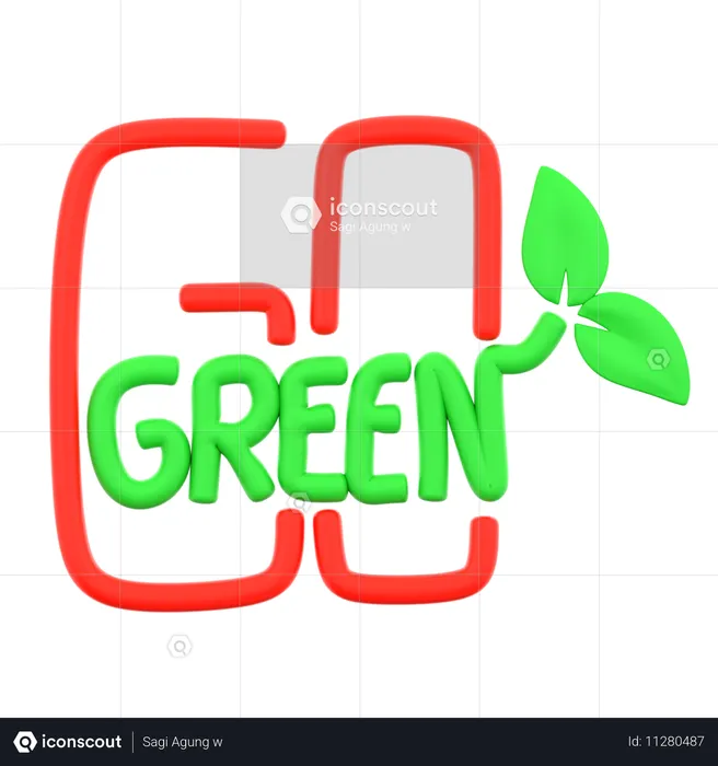 Mettre au vert  3D Icon