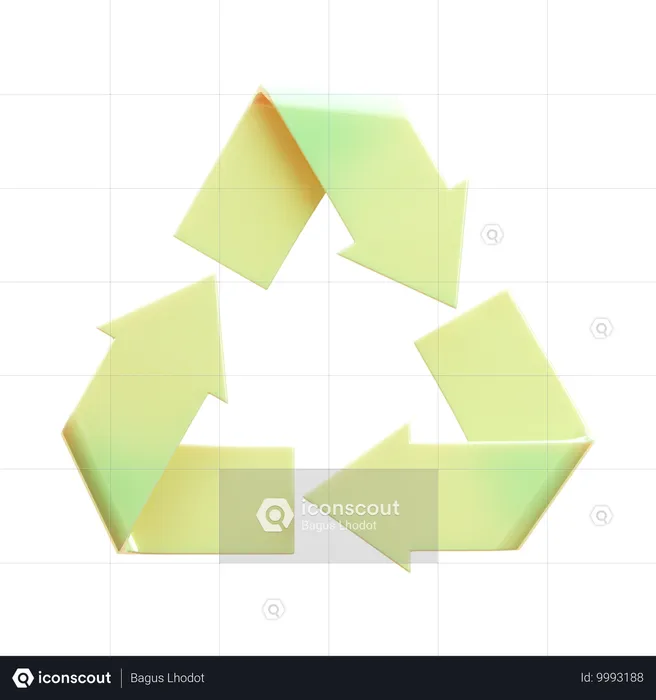 Allgemeines Recycling  3D Icon