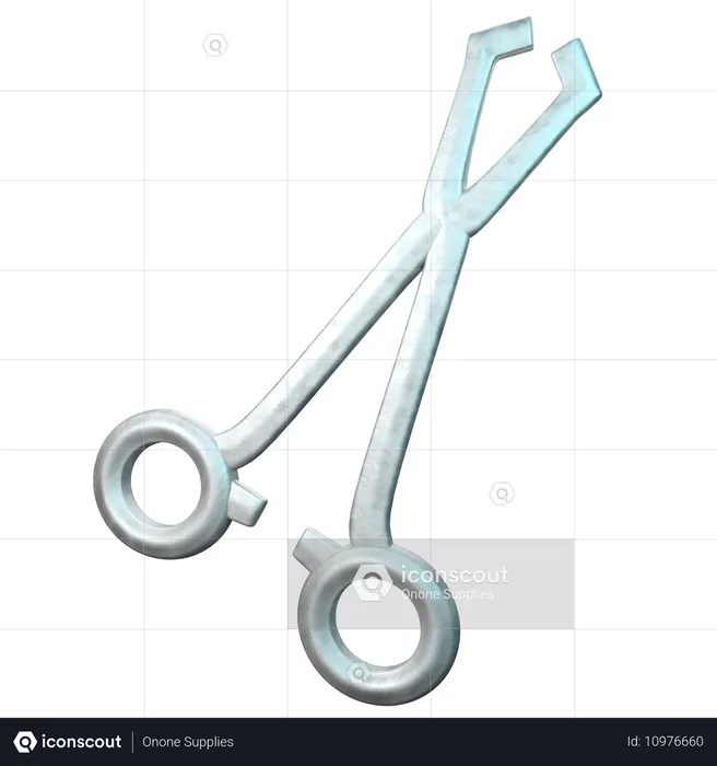 Allis Tissue Forceps  3D Icon