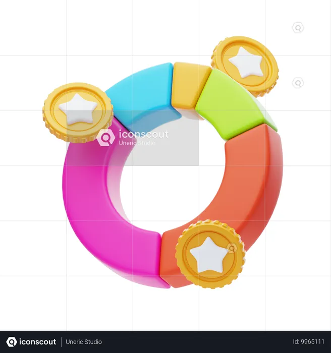 Allocation de jetons  3D Icon