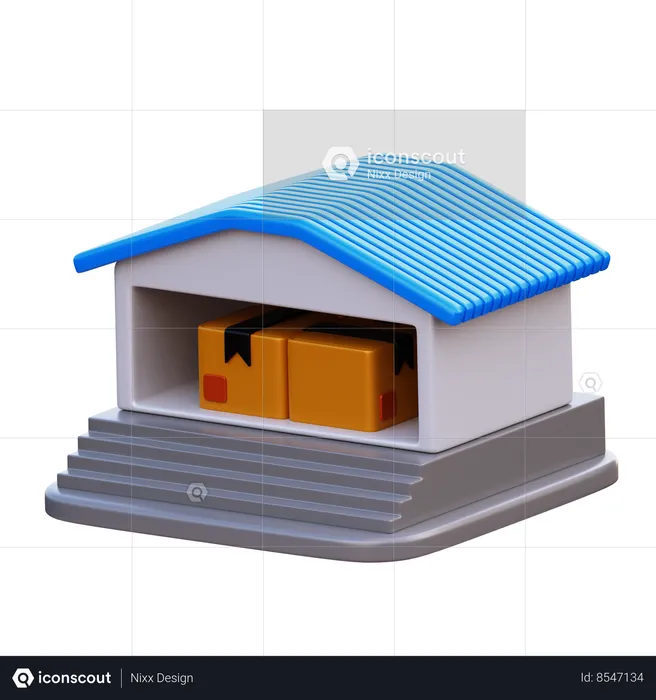 Depósito  3D Icon