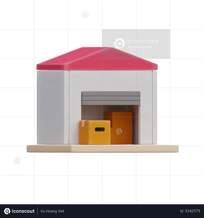 Depósito  3D Illustration