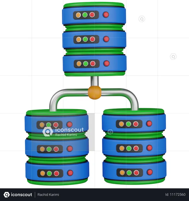 Almacenamiento de bases de datos  3D Icon