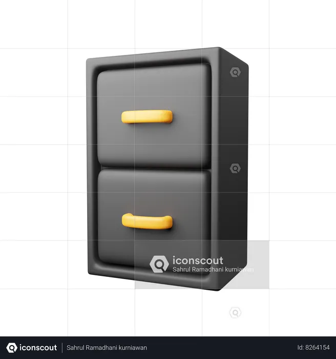 Almacenamiento de documento  3D Icon