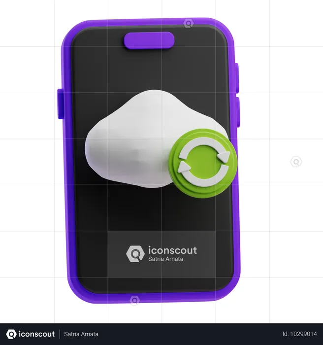 Almacenamiento en la nube  3D Icon