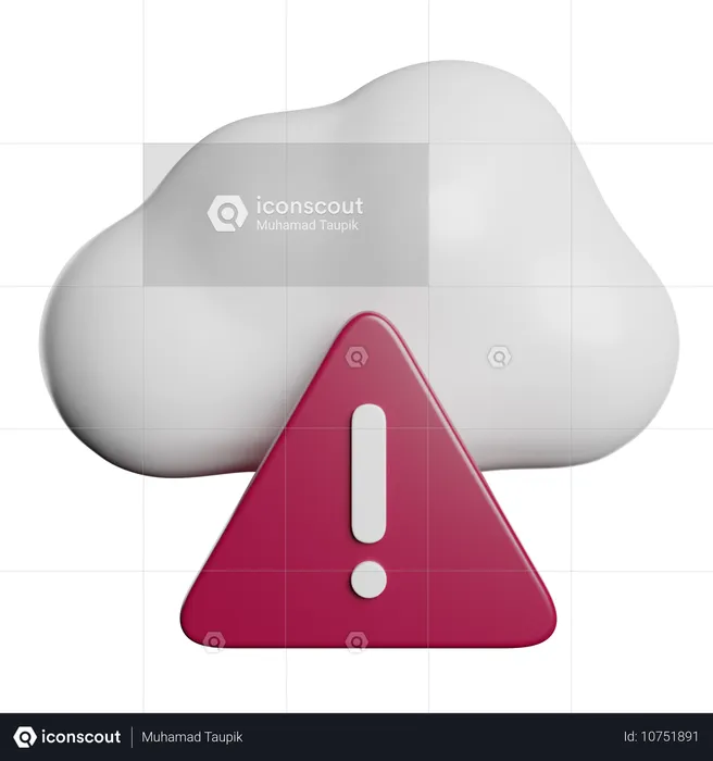 Almacenamiento en la nube  3D Icon