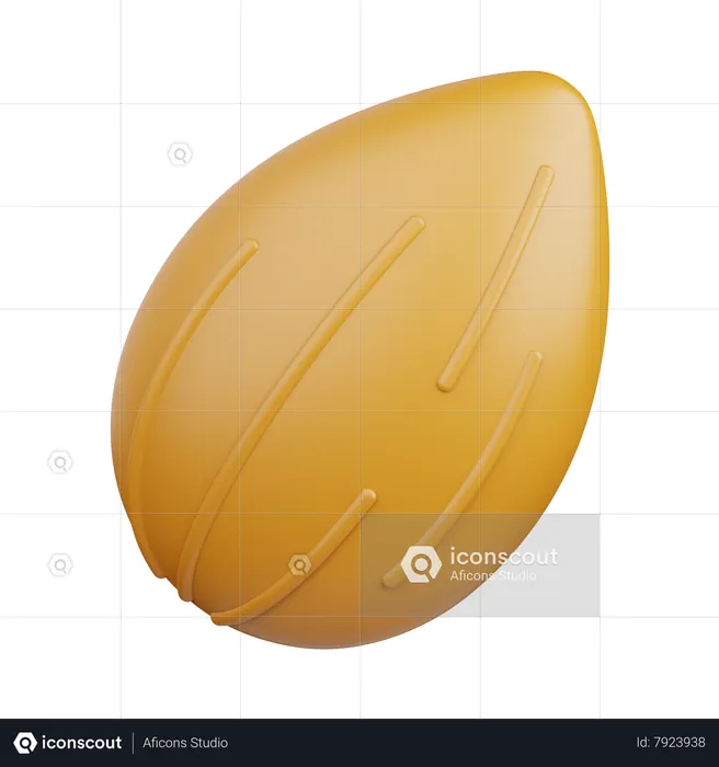 Almond  3D Icon
