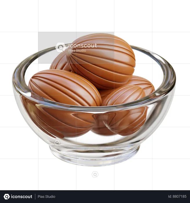 Almonds  3D Icon