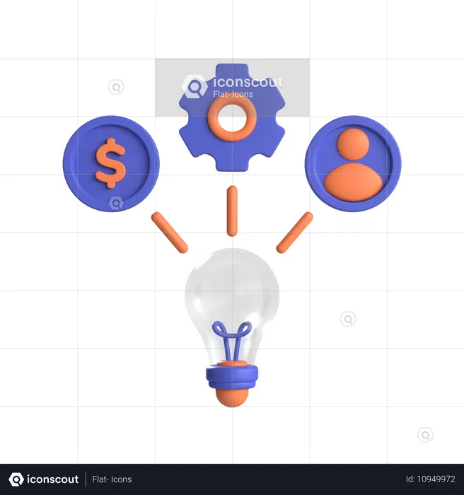 Alocação de recursos  3D Icon