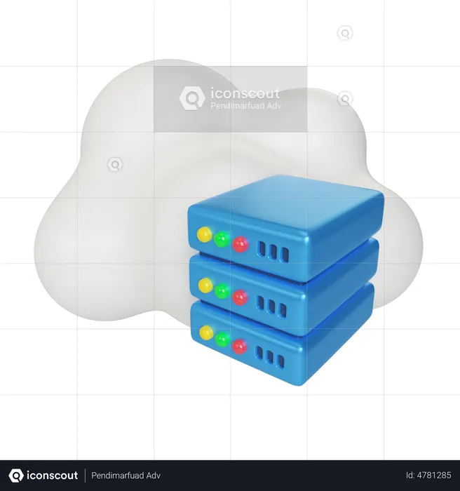 Alojamiento web  3D Icon