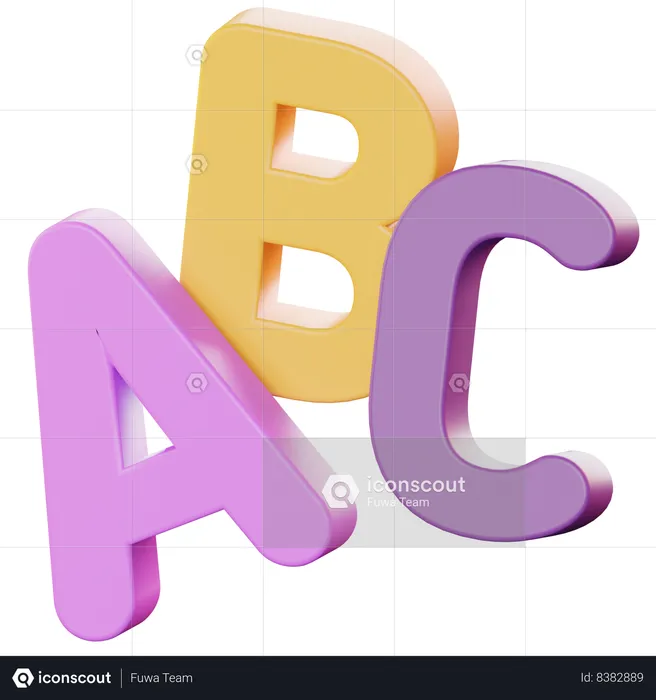 Alphabet  3D Icon