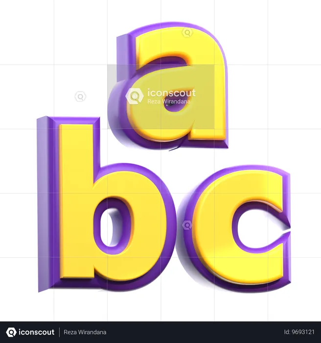アルファベット  3D Icon
