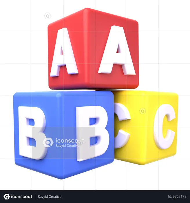 Alphabet  3D Icon