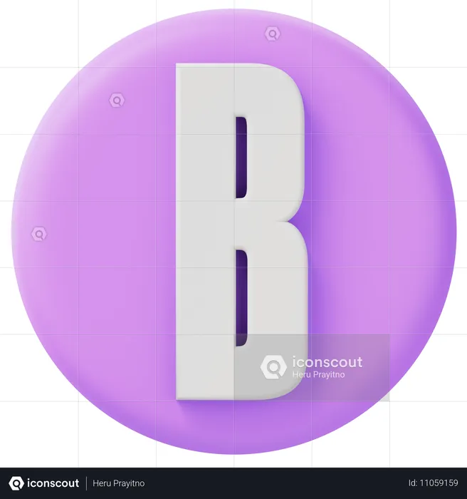 アルファベットb  3D Icon