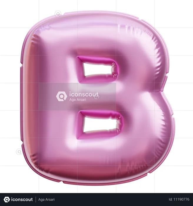 Alphabet B  3D Icon