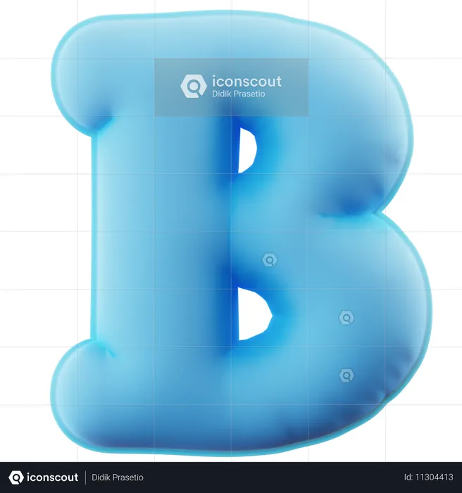 Alphabet B  3D Icon