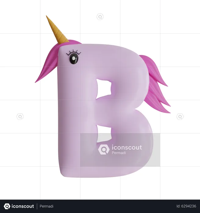 Alphabet B  3D Icon