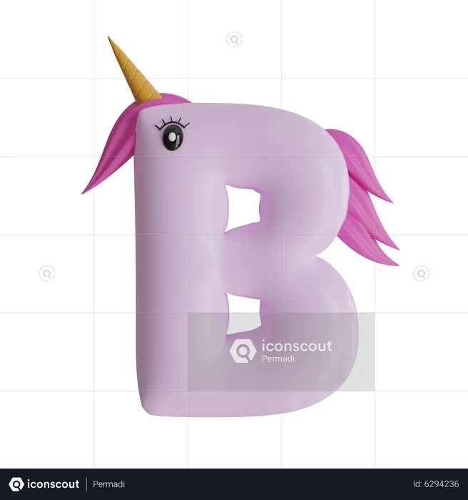 Alphabet b  3D Icon